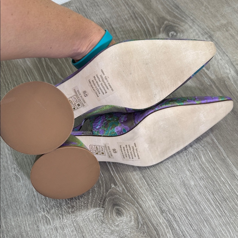 Jeffrey Campbell Iridescent Purple and Green Heels - Picture 4 of 5